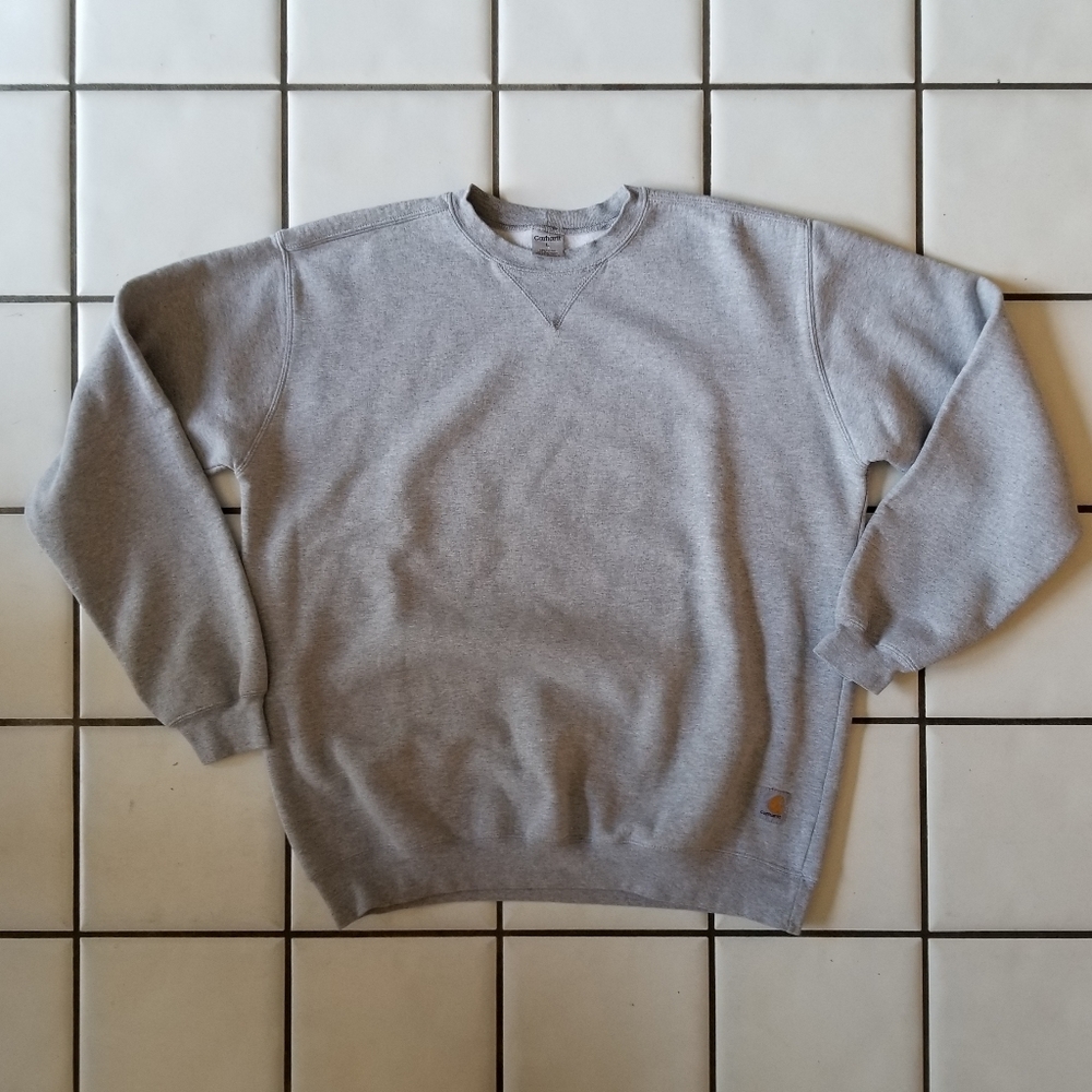 Carhartt Mens Logo Gray Sweatshirt Large